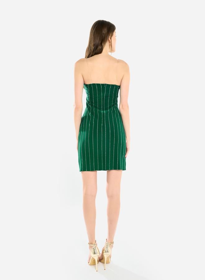 House of Moda Women Embellished Bandeau Mini Dress - Image 5